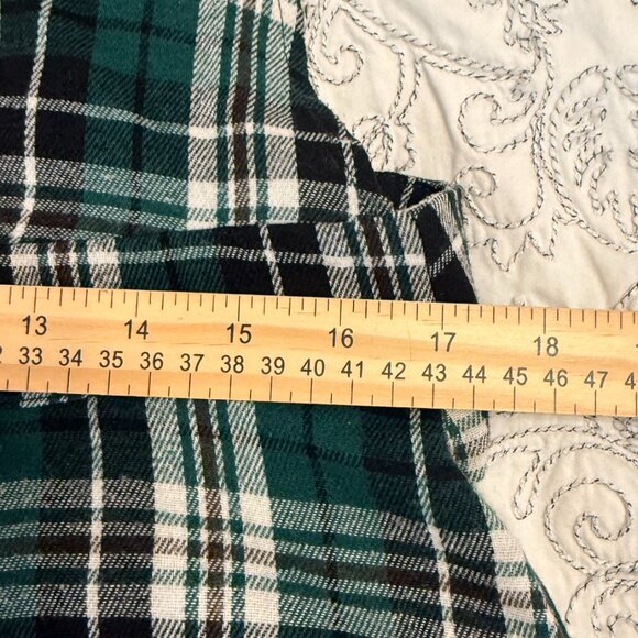 Green Plaid Flannel Jumper Dress 12 Preppy Academia Skater 90s Y2K Gossip Girl - Picture 8 of 10